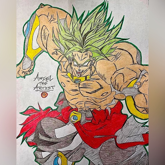 Dragon Ball Z Broly Fan Art - Picture 1 of 1